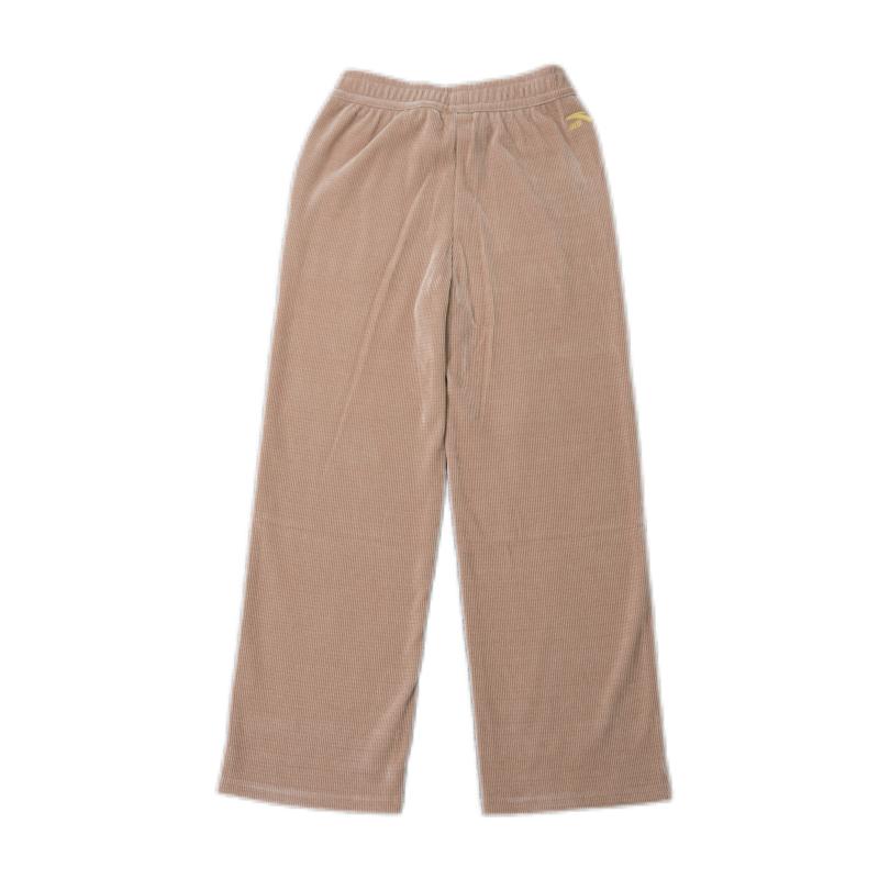 Anta Good Things Happen Series Printed Sports Simple Solid Color Straight Casual Pants Women Bottoms Ruyi-Coffee 162518313-2