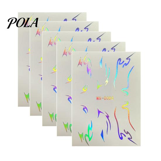 5 Sheets Holographic Lightning Tattoos, Waterproof Flash Temporary Stickers, Full Color Body Art for Festival Party Sale Goods
