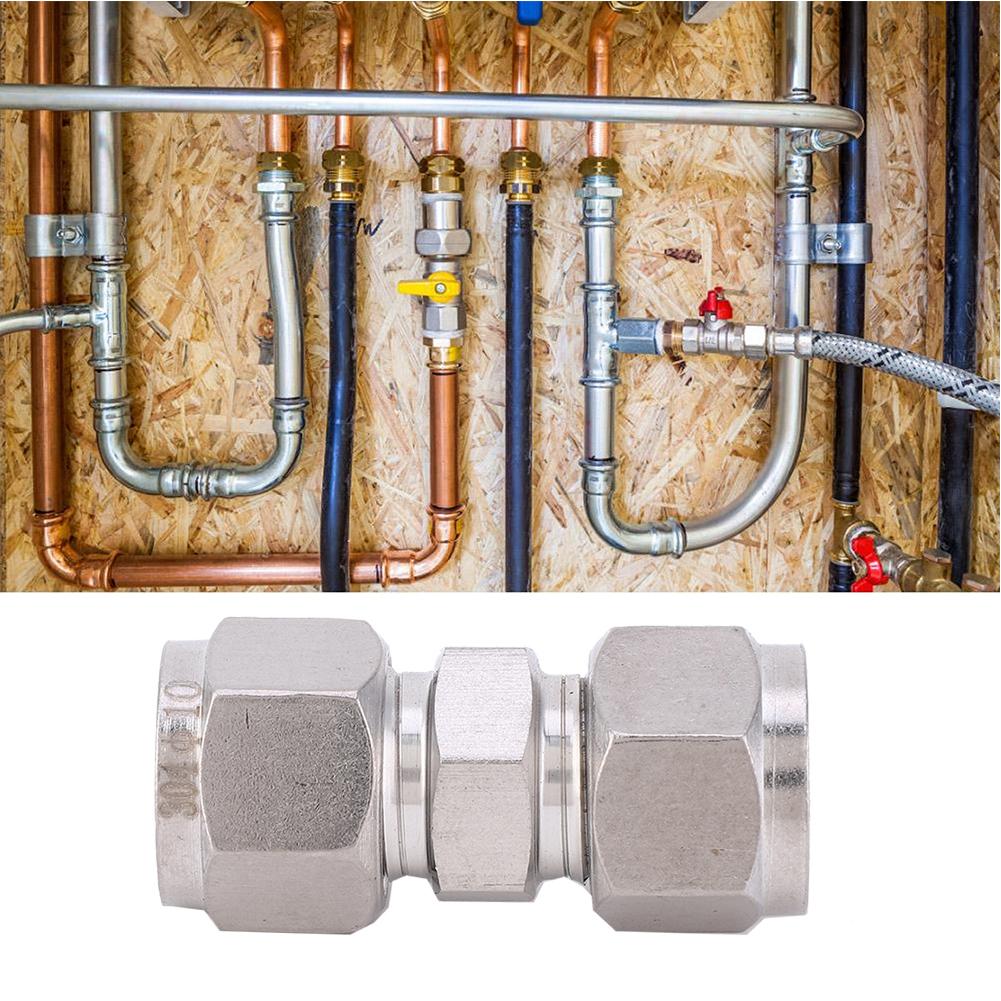 Air Hose Connector Straight Type 304 Stainless Steel Pneumatic Fitting 4mm6mm8mm10mm12mm10mm