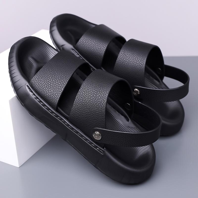 Fashion Thick Soled Casual Sandals for Men Summer Slippers New Soft Soled Beach Shoes Outdoor Dual-use Sandaly Male Wading Aqua Shoes
