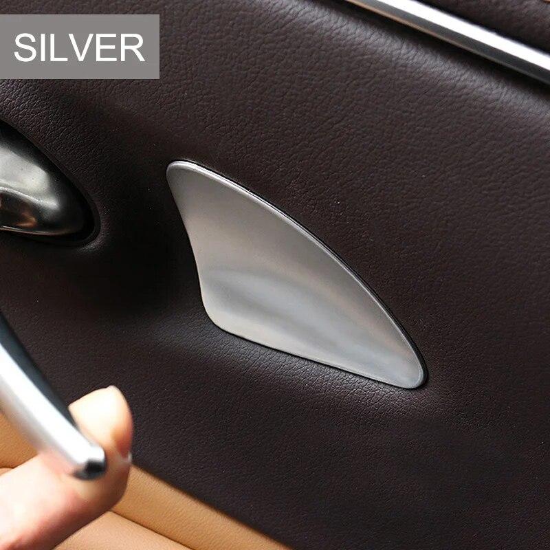 TAJAIN Car Inner Door Bowl Handle Sequins Sticker Covers For Lexus ES200260300H 18-22 4Pcs Stainless Steel Moulding Accessories