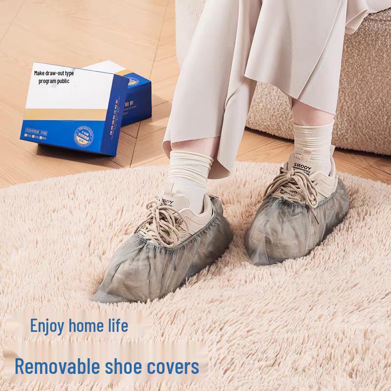 JIAQILI Extra Thick Disposable Shoe Covers (500 Pcs)
