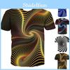 Vivid Funny Hypnosis 3d T-shirt With Psychedelic Colorful Print For Men And Women
