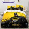 Yellow Black Batman Bedding Set,1 Duvet Cover &2 Pillowcases,Home Decor,Ideal Gift