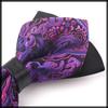 [White Fang] Jacquard Bow Tie, Unique Design, Stylish Fashion for Men and Women, NC094 (RedBlack)