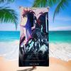 Anime Solo Leveling  Microfiber Beach Towel Absorbent Quick Dry Soft Yoga Swimming Resort Mountain Climbing Towel