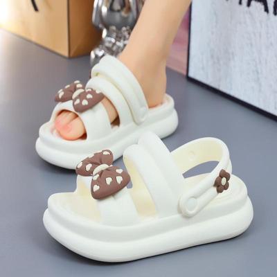 Chinelos antiderrapantes femininos para o verão ao ar livre - sola grossa, uso conversível, elegante e versátil para a praia