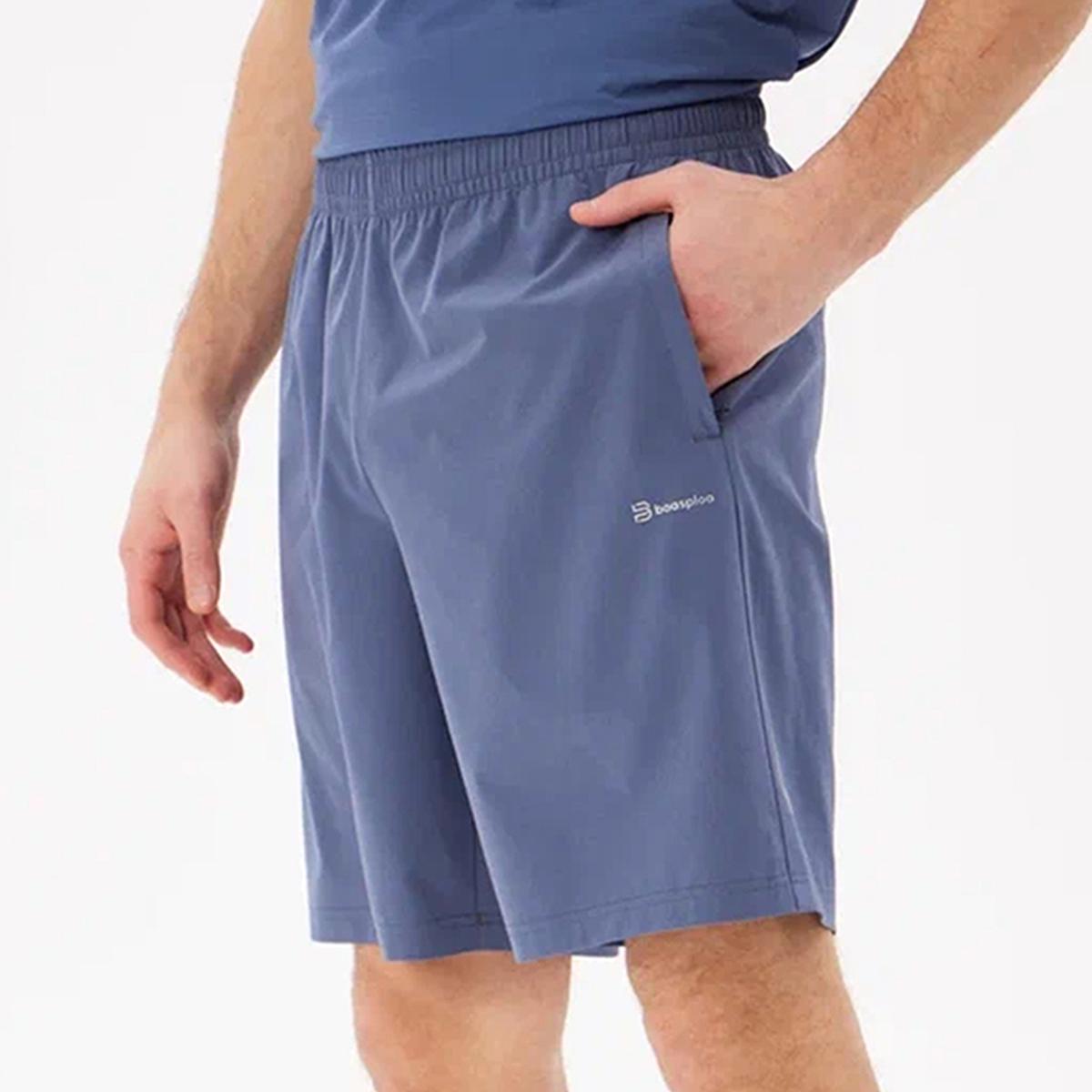 

Baasploa Мужские спортивные шорты Быстросохнущие мужские спортивные штаны Мягкие дышащие удобные фитнес-шорты для повседневных тренировок из эластичной ткани Мужские шорты для бега для мужчин XXL синий