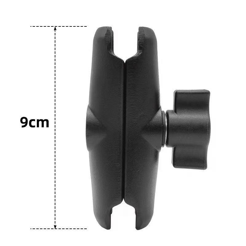 1 Piece 1" Ball Head Mount Adapter Pole Double Socket Arm Aluminum Alloy For Ram Mounts 6/9/15Cm Lights Camera Extension Holder