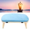 Wooden Meditation Bench Ergonomic Detachable Meditation Kneeling Stool Soft Cushion for   with Carry Bag