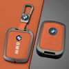 Hot 2025 Orange Leather Zinc Alloy Car Remote Key Case For BMW I3 I8 Series 2014 2015 2016 2017 2018 Protection Keychain Accesso