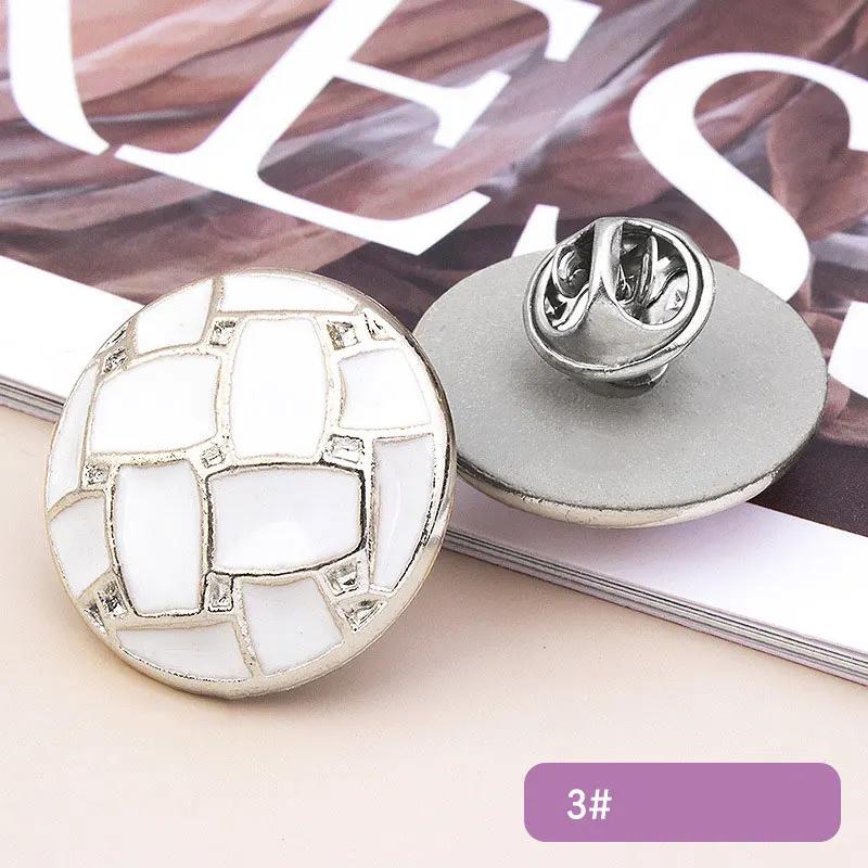 5Pcs No Sew Button Pins Cover Up Buttons Women Shirt Brooch Buttons Detachable Buttons Pins For Clothes Shirt Sweater Decor