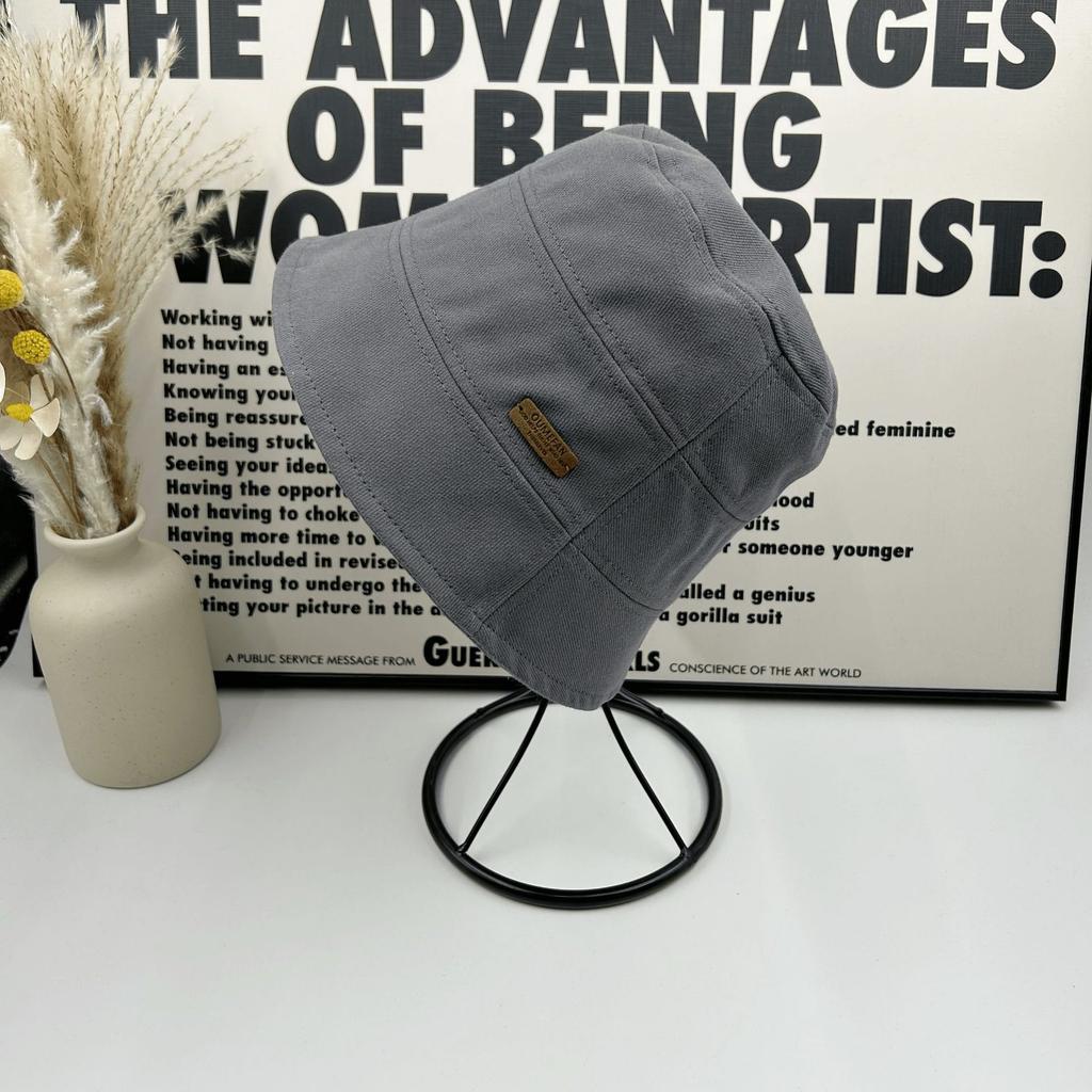 Spring and Summer New Simple Bucket Hat Women's Casual Versatile Washbasin Hat Travel Photo Cover Hat Ins
