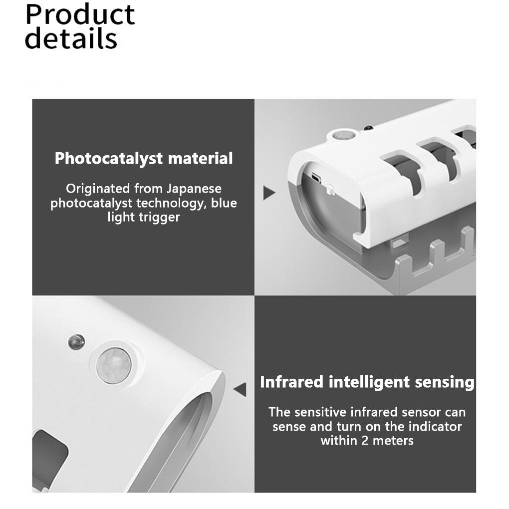 Intelligenter Induktions-Zahnbürstenhalter Zahnbürsten Abnehmbarer Ständer Wandmontiert Stanzfreier Spender Ablage Organizer Badezimmer