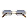 MIU MIU Logo Metal Rectangular Sunglasses Women Sunglasses Light-Gold MUB50SZVN80O