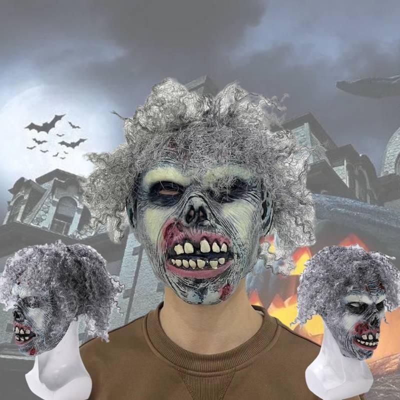Mask Zombies Latex Halloween Prop Cosplay Accessories Decor Haunted Room Escape