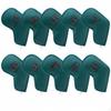 10 Pieces PU Leather Iron Headcover Set Scratch & Ding Protection Headcovers Large
