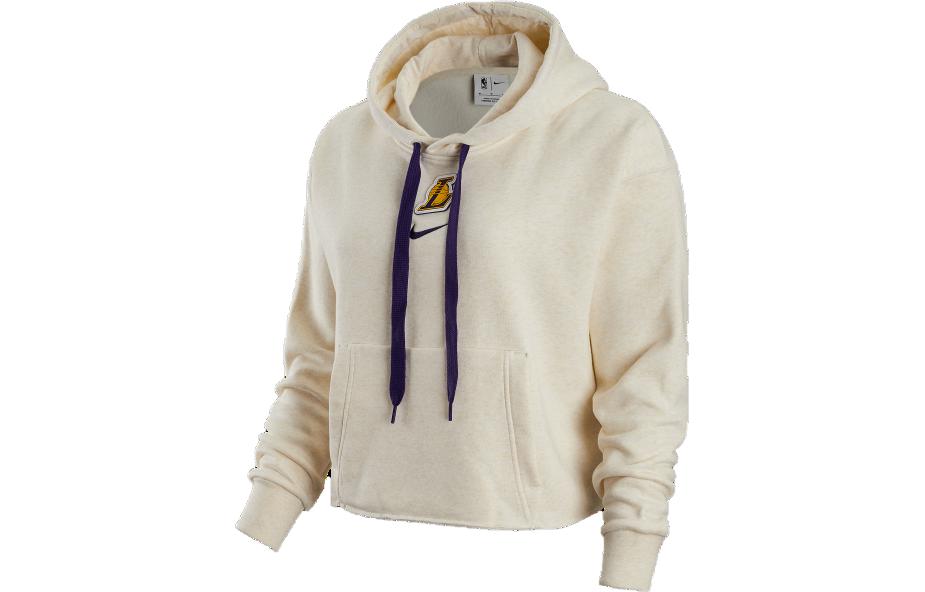 Nike Sweatshirts Women s Beige Hooded Moderate Regular DR2382-027 XL
