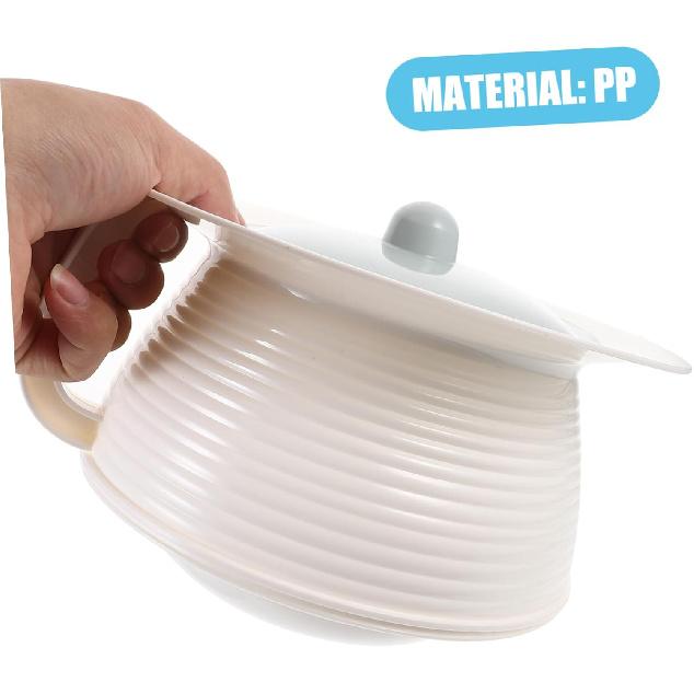 Homoyoyo Chamber Pot for Adults and Women with Lid - Portable Pee Pot and Urine Bucket with Handle - Ideal for Emergencies Camping and Bedside Use