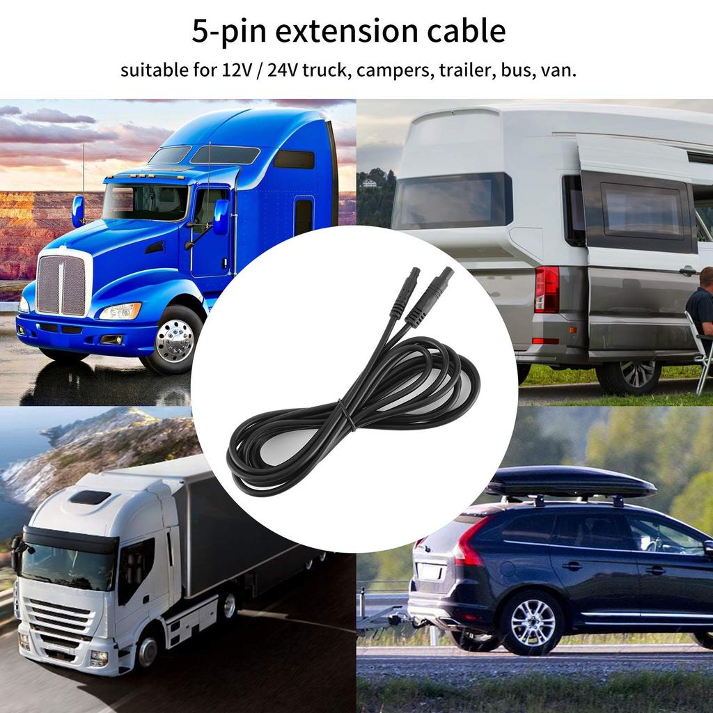 8.2ft 5 Pin Dash Cam Rear View Camera Extension Cord Backup Camera Extension Cable