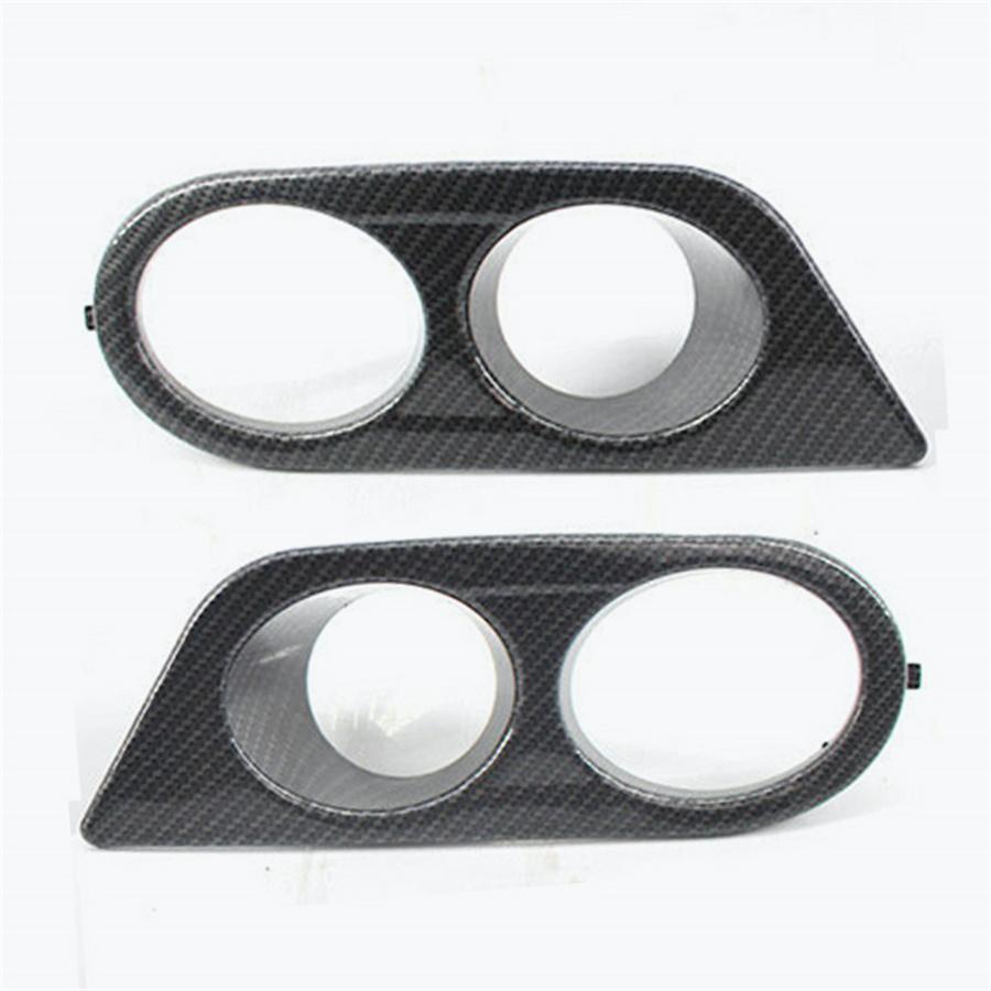Carbon Fiber Look Car Fog Light Cover Left & Right For BMW E46 M3 2-Door 2001-06