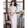 New Chinese national style retro cheongsam young 1011 spring and summer thin daily elegant high-end cheongsam skirt