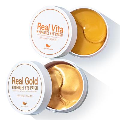 Pretty Real Hydrogel Eye Patch Oro 60p + Vita 60p Set, 1 set