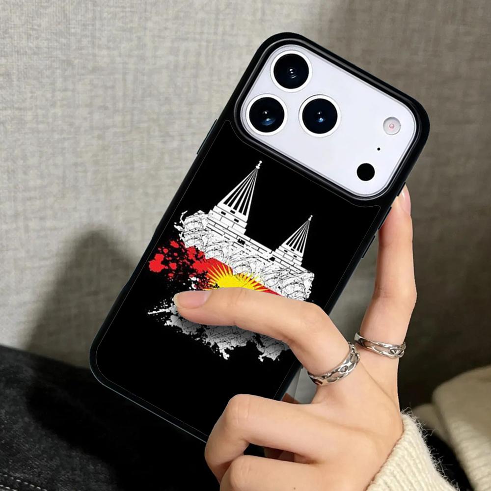 Capa Case for iPhone 17 Air 16 Pro Max 15 Plus 11 13 Mini 14 12 Back Phone Cover Yazidis Flag
