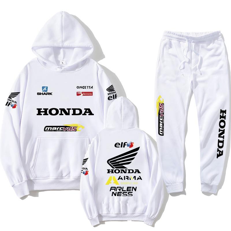 2026 Herren-Sets Honda Motorrad Kapuzenpullover Sweatshirts Sportbekleidung Outdoor Motogp Radfahren Unisex Ganzjahres-Fan-Outfits Kollektion JS1