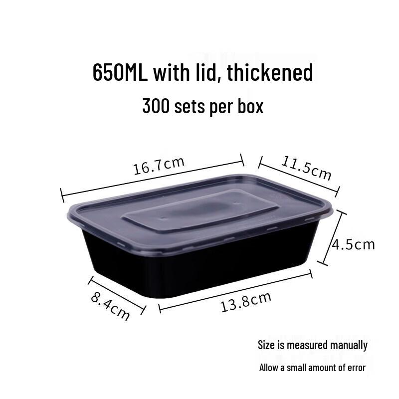 Rectangular Disposable Thickened Plastic Meal Boxes