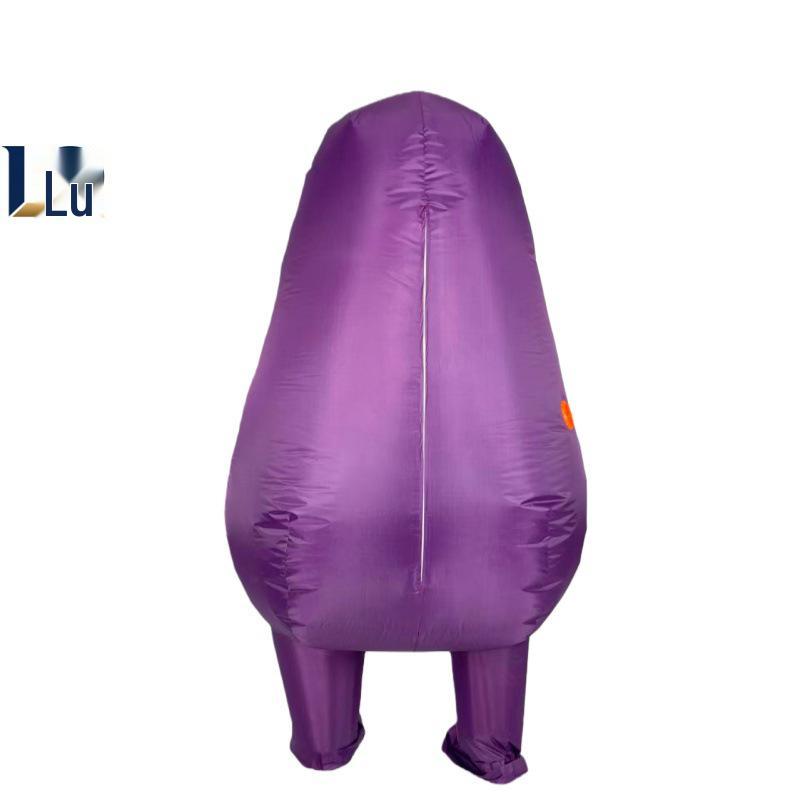 Valentine's Day Purple Eggplant Inflatable Costume for Party and Performance