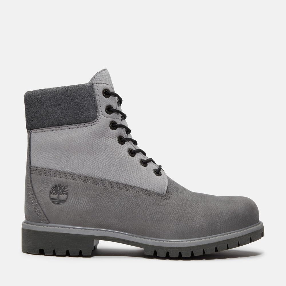 Timberland Premium Waterproof Medium Grey Size Size Men's 6-inch Boots, Nubuck, 9.5 (TB0A6G1REL81), 27.5cm (9.5cm)
