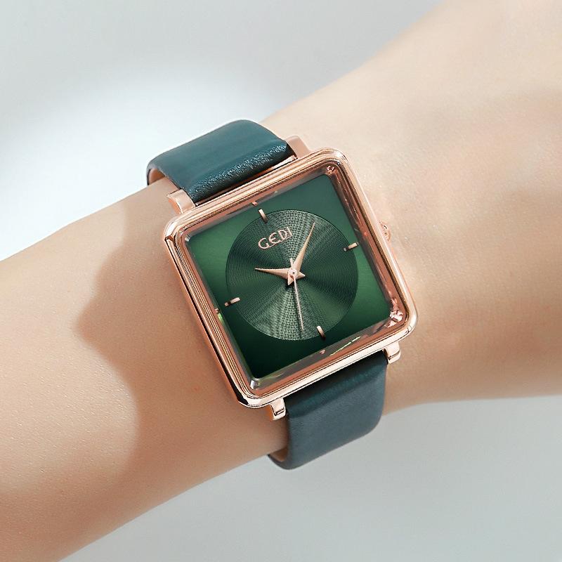 Square Ladies Watch Trend Student Watch Fashion Waterproof Belt Casual Women'S Watch Large Dial Quartz Watch