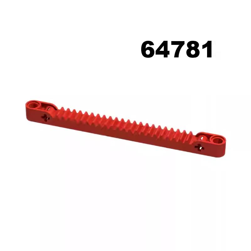 Kleine Partikel Bausteine Kompatibel mit Lego 1x13 mit Achsloch Zahnstange (Mindestbestellmenge 50G)