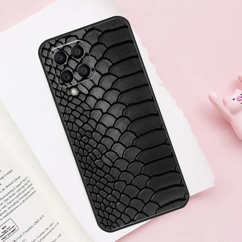 Snake Skin Texture Case For Samsung Galaxy M52 M32 M12 M13 M53 M51 M31 M11 M14 M34 M54 M16 M36 M56 M15 M35 M55