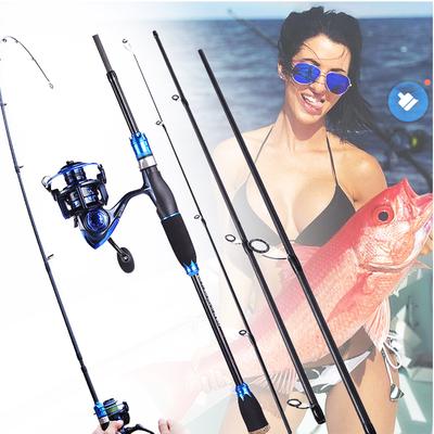 Fishing Rod and Reel Lightweight Fishing Pole and Smooth Reel Spinning Fishing Reel Fishing Rod Set