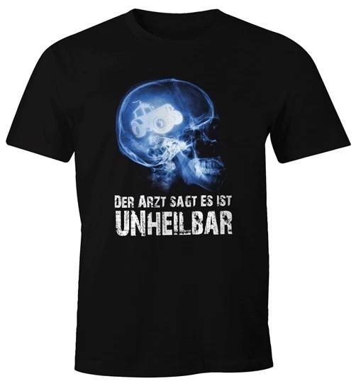 Мужская футболка Xray Доктор сказал, что это неизлечимо Хобби Череп Xray- S