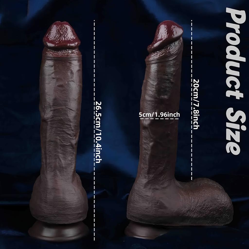 10.83 Inch Realistic Big Thick Dildo Sex Toy for Women,Lifelike Soft Silicone Anal Dildo with Strong Suction Cup,Realistic Fake Penis for Vagina Anal