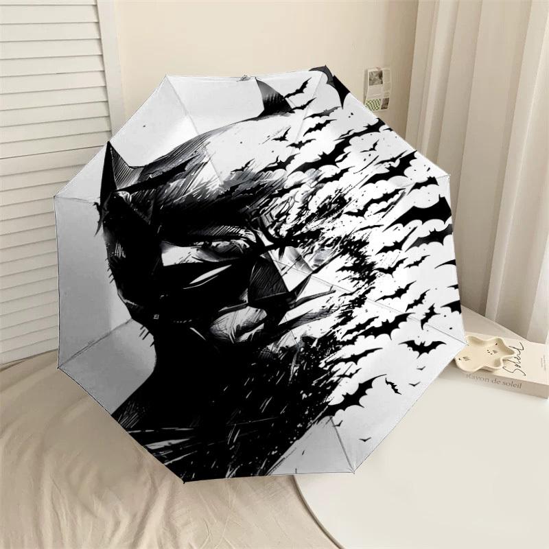 1PC Warner Batman Bats Umbrella-8-Rib Reinforced, Automatic Open, Lightweight & Durable-A20
