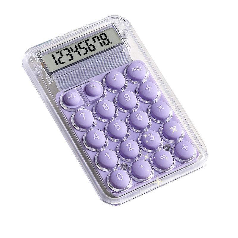 Compact Silent Mini Calculator for Students - Cute and Portable for Junior and High School