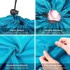Household Simple Nylon Laundry Bag Travel Storage Pouch Washable Dirty Clothes Organizer Folding Wash Drawstring Bag Accessories