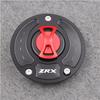 Keyless Motorcycle Fuel Gas Tank cap Cover For Kawasaki ZRX 1200R 2001-2005 2002 2003