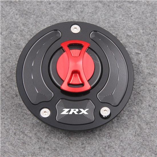 Keyless Motorcycle Fuel Gas Tank cap Cover For Kawasaki ZRX 1200R 2001-2005 2002 2003