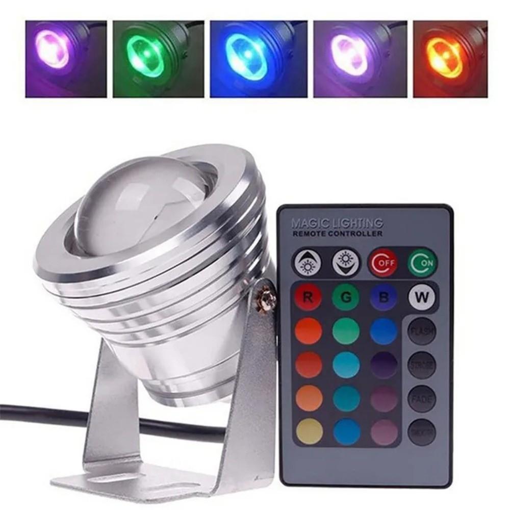 RGB Fountain Light 10W LED Spotlight Decorative Lighting Aquarium Lamp  Pool
