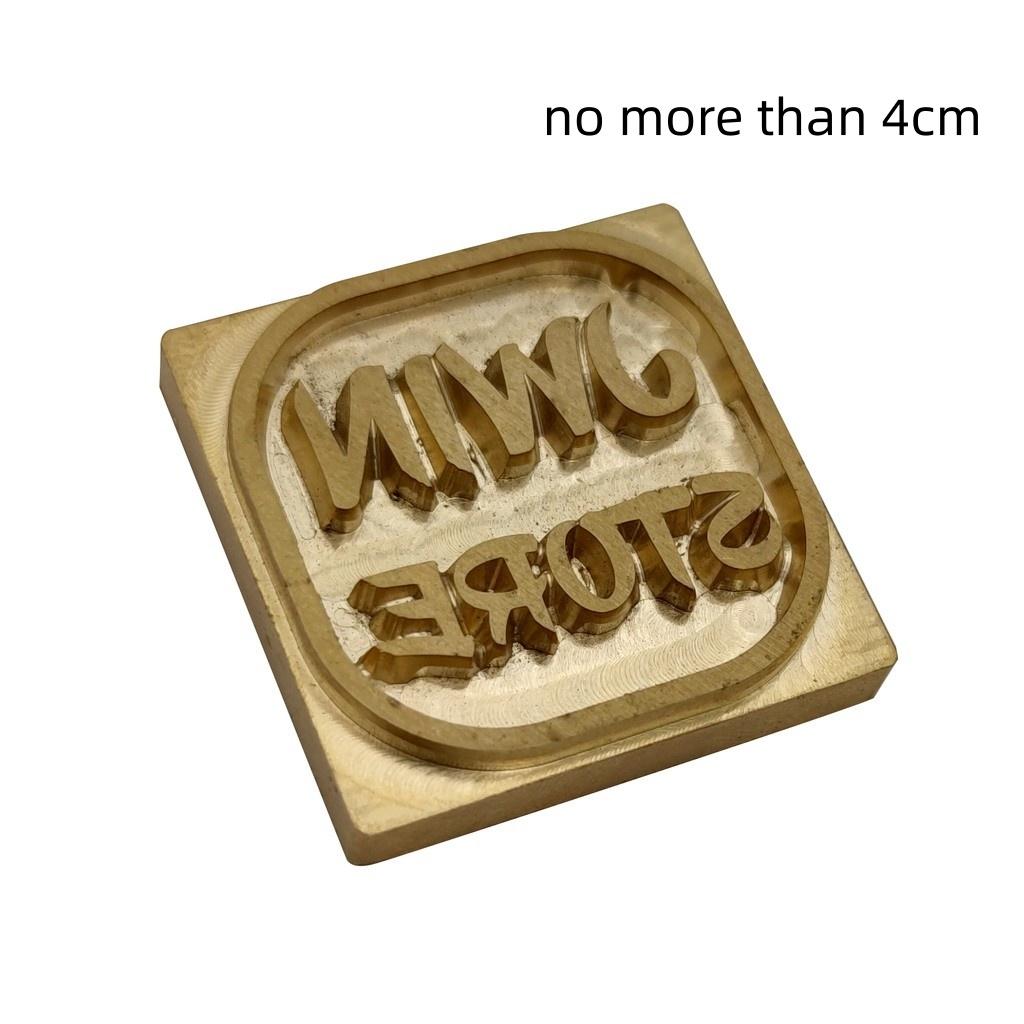 Gepersonaliseerde Vuur Brandend Koper Messing Stempel DIY Hout Leer Vuur Bakken Taart Brood Branding Stempel