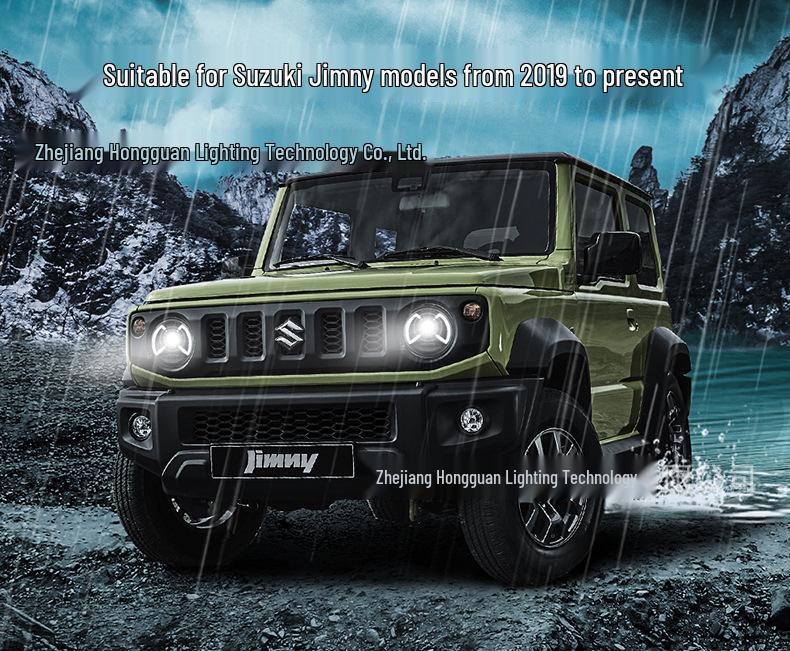 Jimny LED Headlight Assembly with Daytime Running Lights for Headlight Modification