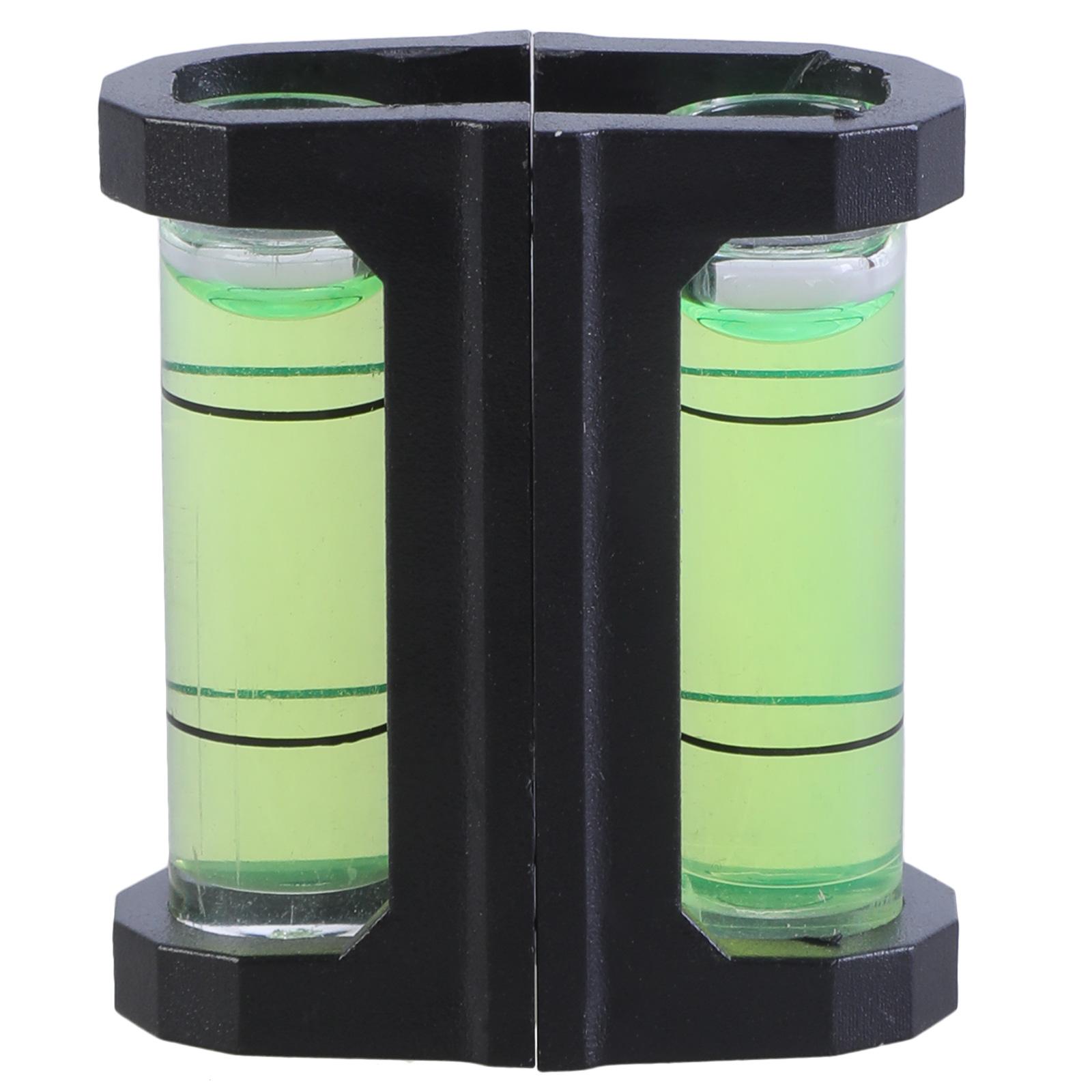 

2 шт. Инструменты для разметки уровня-пузырька с магнитной основой, светящийся спиртовой уровень-пузырек, инженерный инструмент для выравнивания зелёный