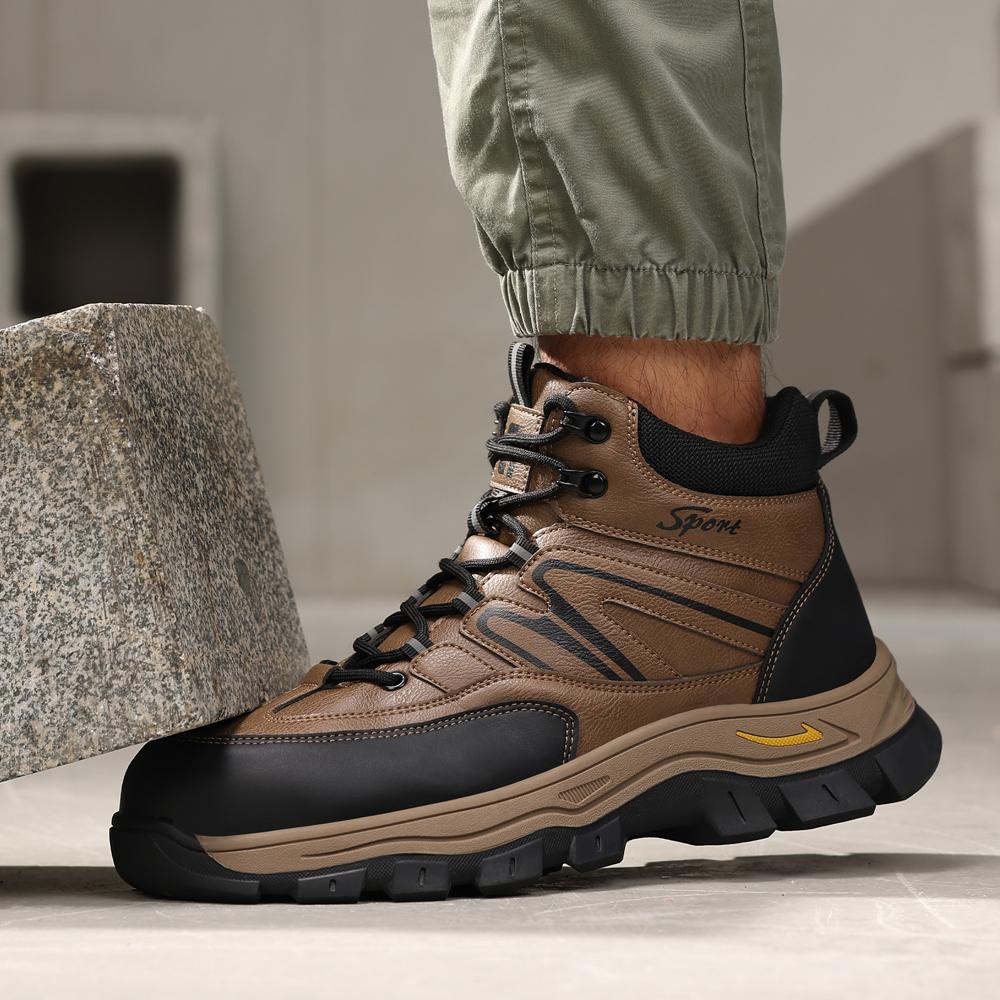 Latest Indestructible Shoes Work Boots Men Safety Shoes Waterproof Security Boots Puncture-Proof Protection Steel Toe Shoes Men