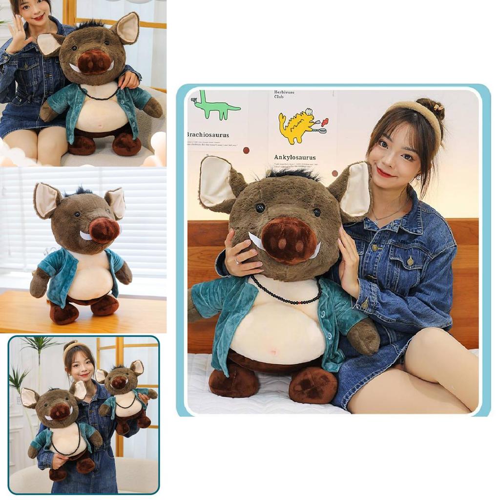 Adorable Plush Pig Bajie Doll Soft Toy Black Myth Wukong Keychain Gift For Girls