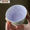 2 Stück/Los Handbemalte Orchidee Teetasse Boutique Teeschale Teetasse Set Teeverkostung Dufttasse Jianzhan Meistertassen Teegeschirr 50ml